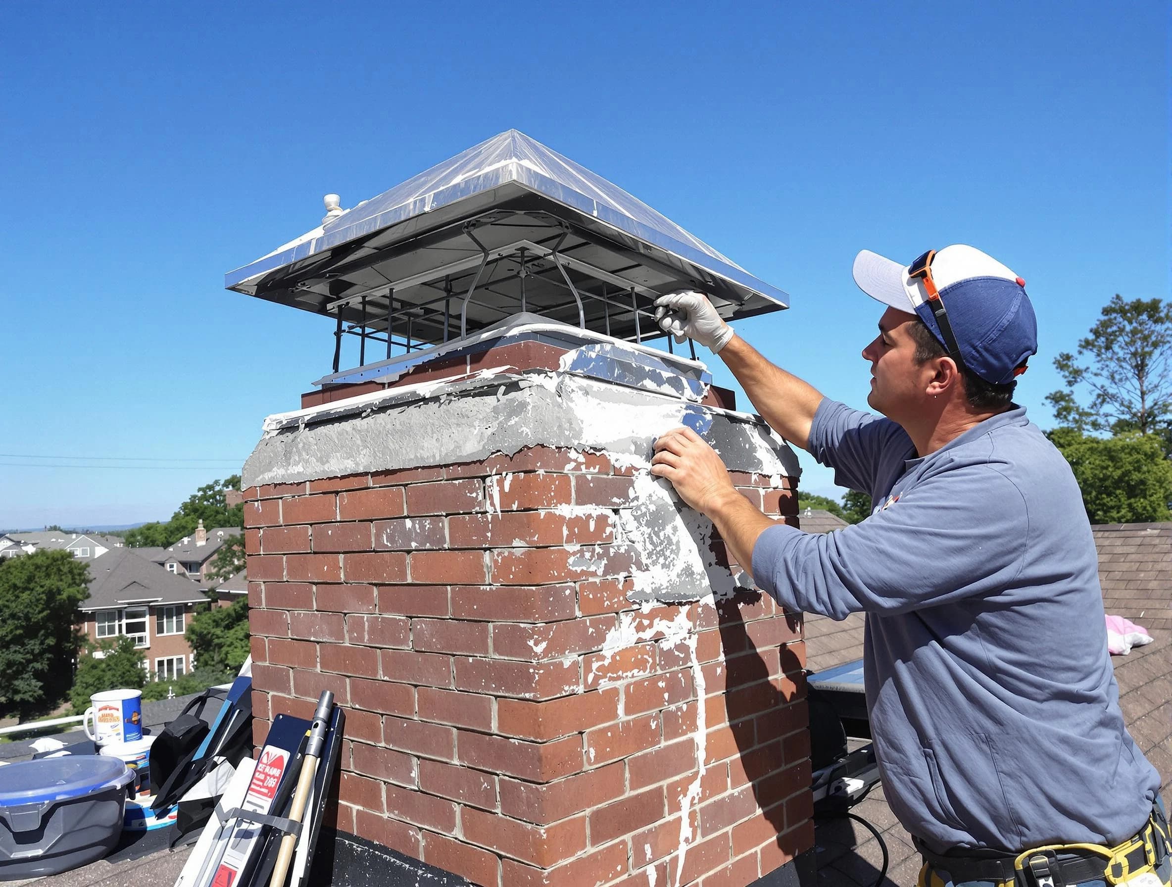 Chimney Crown Services service in Taunton, MA